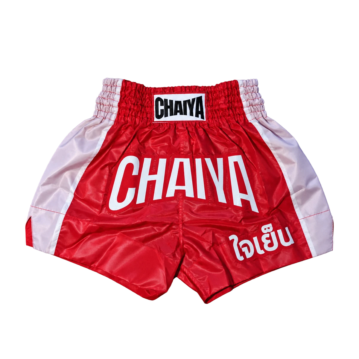 CHAIYA Red shorts — Front, isolated product